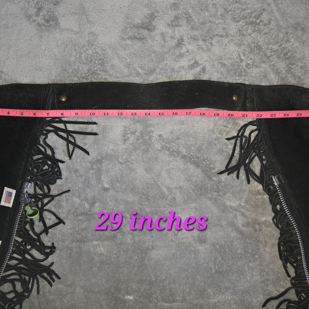 Black Fringe Chaps - Picture 5 of 6